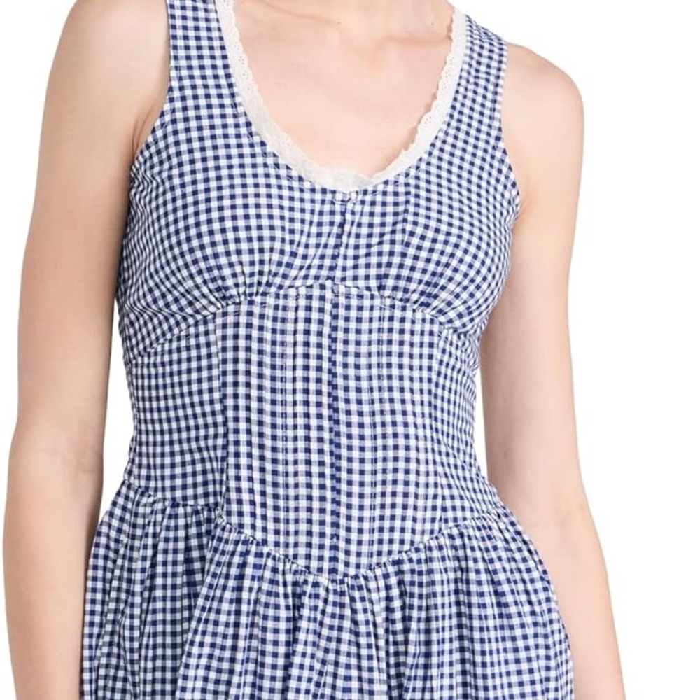 LoveShackFancy Navy and White Ceronne Gingham Dress- worn twice! - Picture 2 of 6